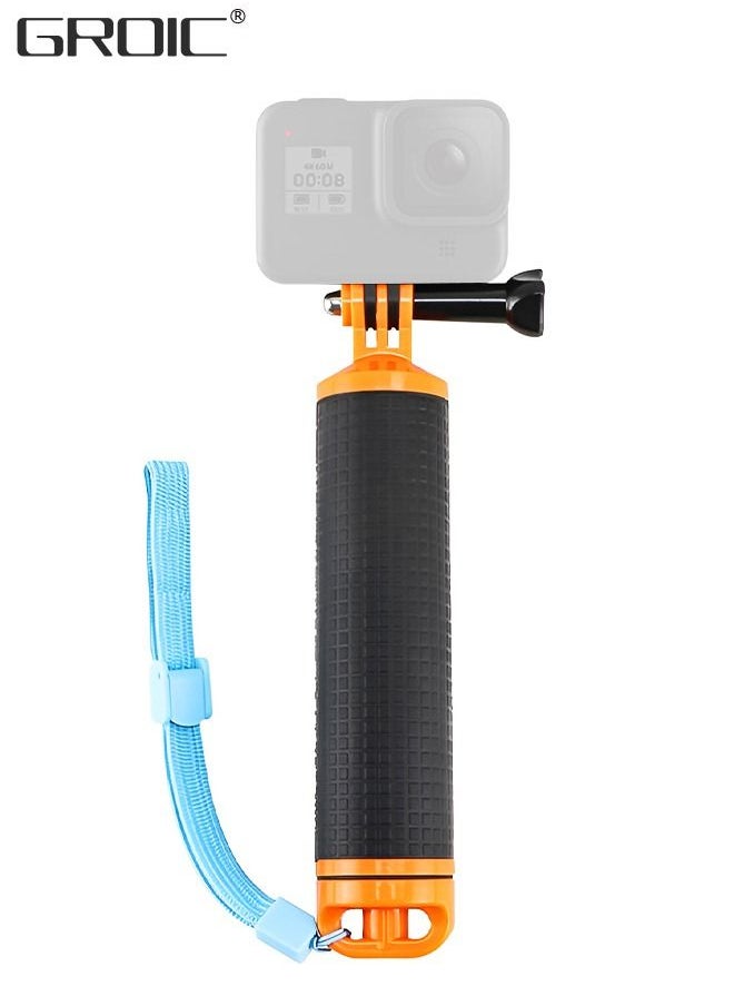 GROIC - Waterproof Floating Hand Grip for GoPro Hero 11, 10, 9, 8, 7, 6, 5, 4, 3, 2, Session, Fusion, Max, AKASO, SJCAM, DJI Osmo Action Camera Handler Handle Mount Accessories Pole Mount for Sports Camera - Image 1