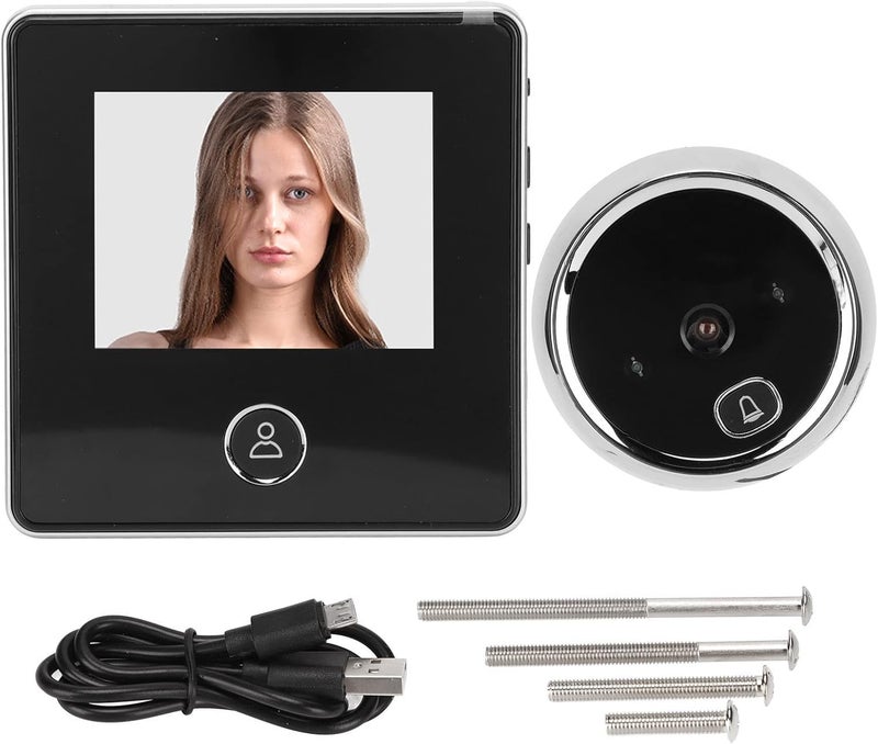 2.8in Smart Electronic Door Viewer Peephole Camera Digital Door Viewer with 90 Wide Angle Infrared Night 800mAh Battery for Home Hotel Apartment - Image 1