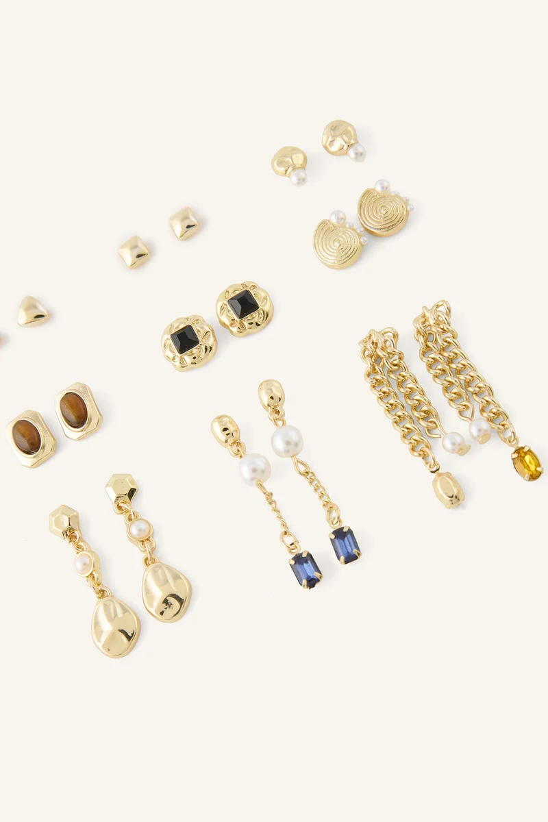 Defacto  Woman 9 Piece Earrings for Women | Best Price UAE