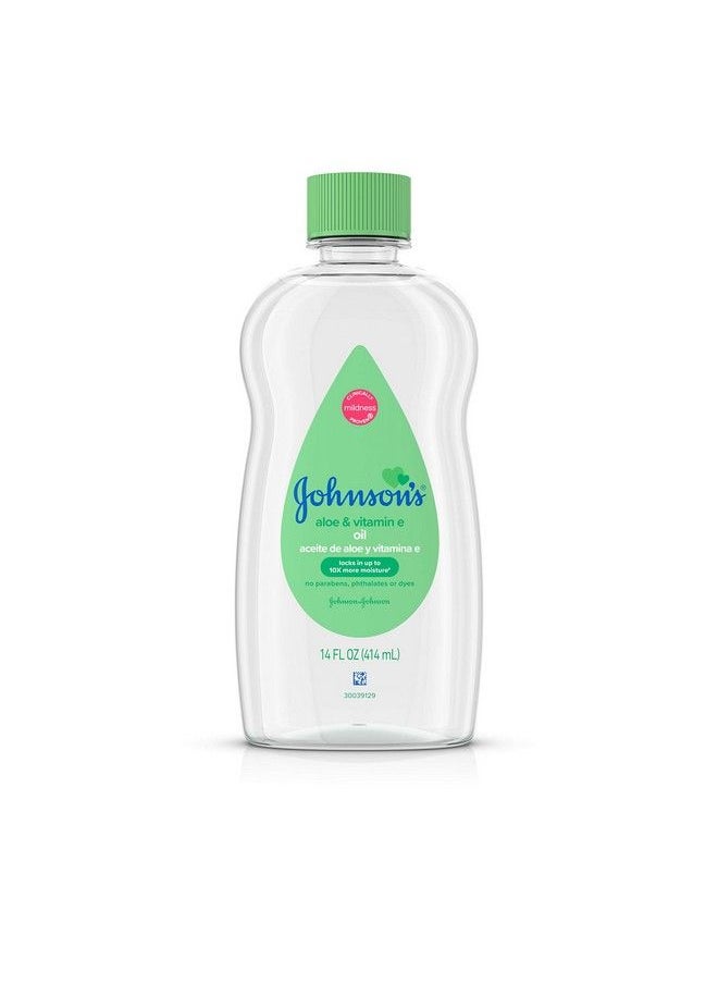 Johnson's Baby - Oil Mineral Oil Enriched With Aloe Vera And Vitamin E 14 Fl. Oz - Image 1
