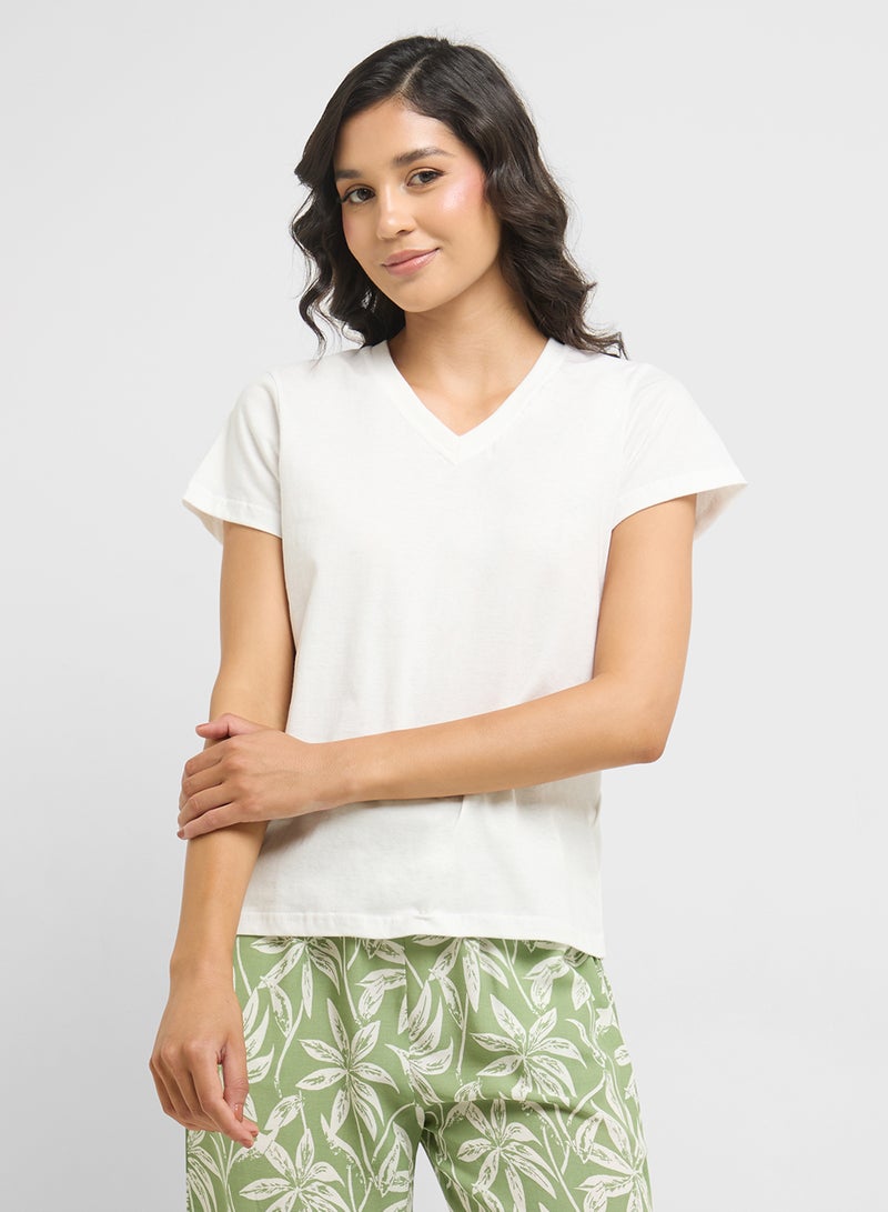 Ginger Cotton T-Shirt & Pyjama Set  - Image 3