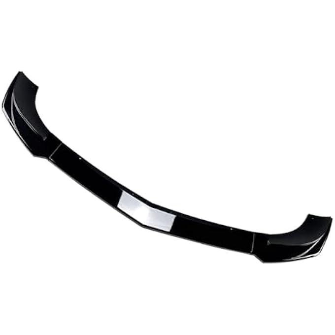 FINMOKAL Gloss Black Front Bumper Lip Spoiler Compatible with Benz C Class W204 S204 AMG Line 2011-2014 - Image 4