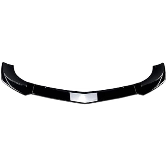 FINMOKAL Gloss Black Front Bumper Lip Spoiler Compatible with Benz C Class W204 S204 AMG Line 2011-2014 - Image 3