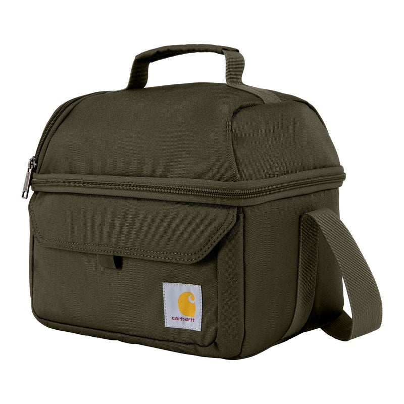 Carhartt 12 Can Two Compartment Lunch Box | Durable, Fully-Insulated Lunch Bag for Women & Men, Large Lunchbox (Tarmac) - Image 1