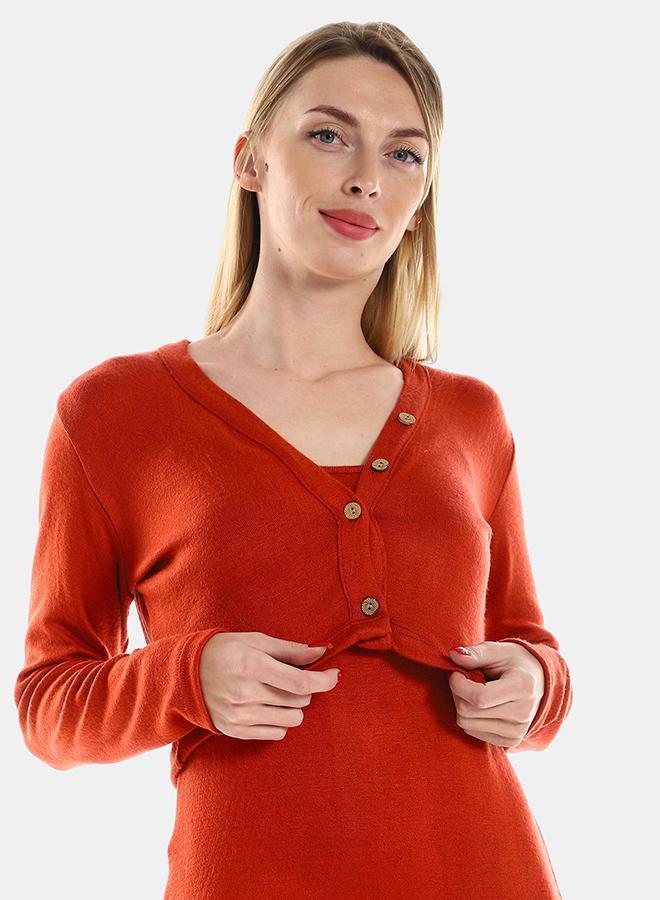 kady Jamila Women Spaghetti Sleeves Dress With Cropped Long Sleeves Bolero Cardigan ,havan-XXL - Image 5