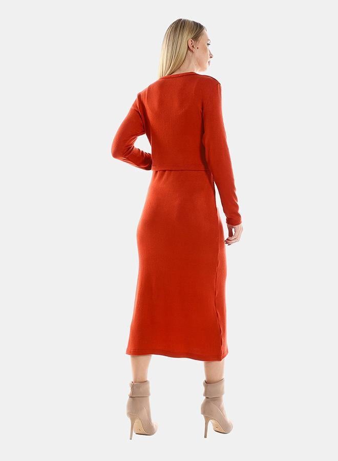 kady Jamila Women Spaghetti Sleeves Dress With Cropped Long Sleeves Bolero Cardigan ,havan-XXL - Image 4
