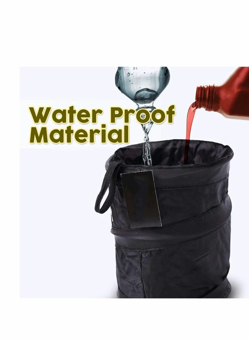 KASTWAVE Car Interior Office Home Mini Home Auto Car Trash Can Garbage Bin Mini Car Trash Can Car Ashtray Container Waste Storage with Card Holder Coin Cup - Image 5