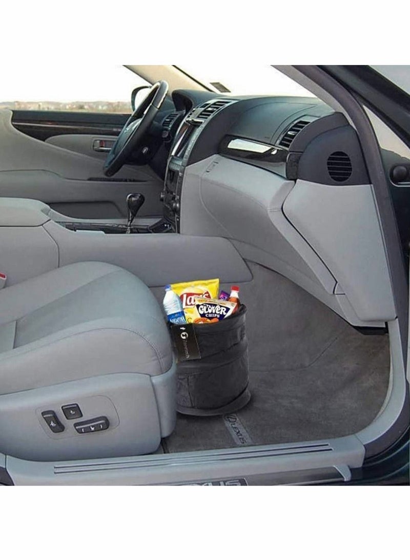 KASTWAVE Car Interior Office Home Mini Home Auto Car Trash Can Garbage Bin Mini Car Trash Can Car Ashtray Container Waste Storage with Card Holder Coin Cup - Image 4