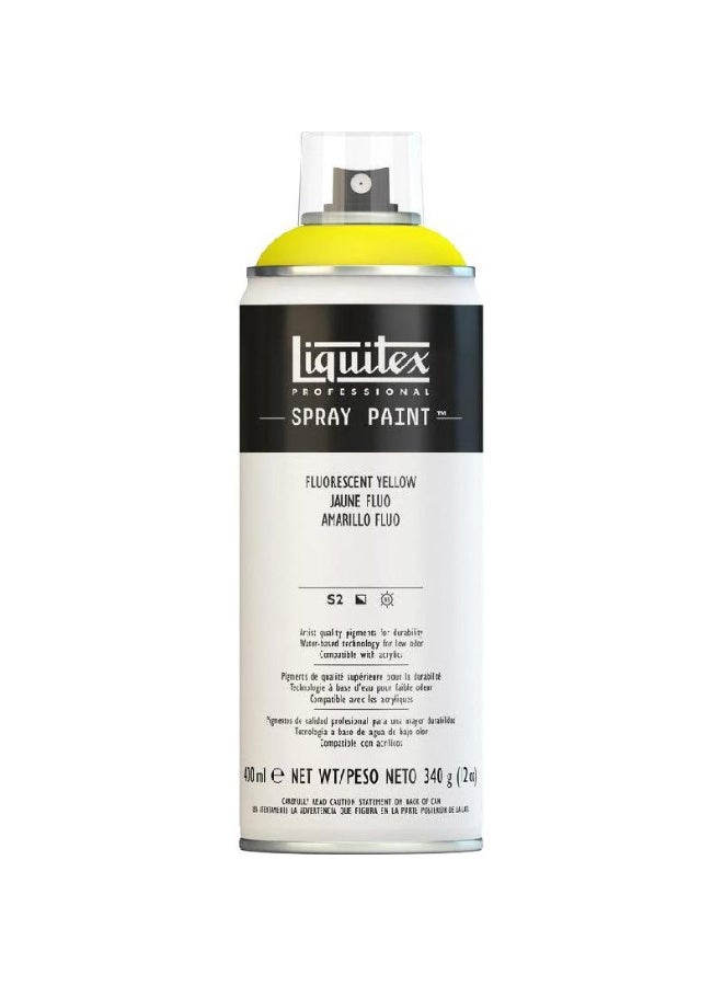 All Purpose Interior-Exterior Spray Paint Fluorescent Yellow 400 ml