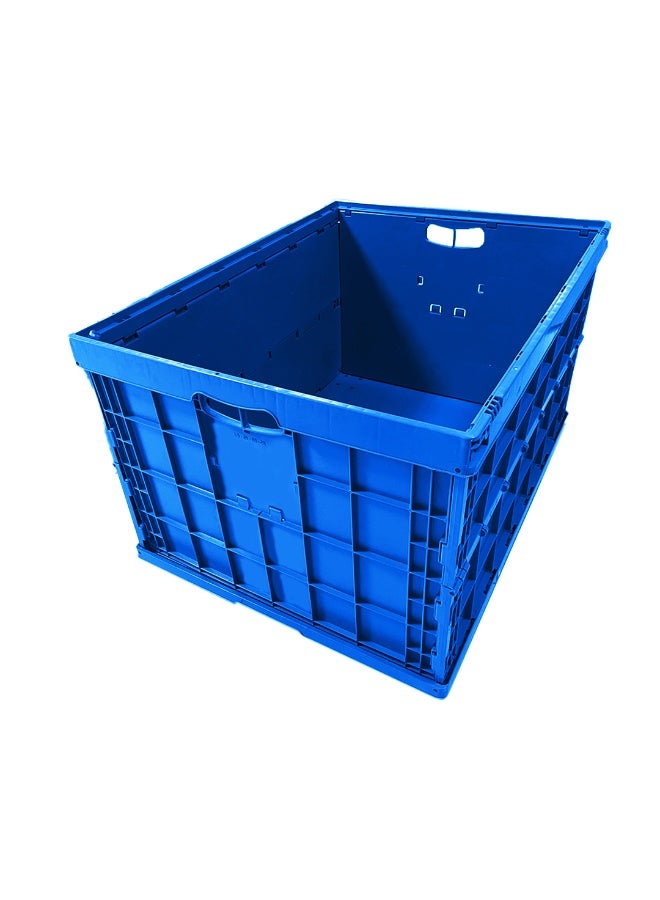 Ethic Solutions Heavy Duty Folding Storage Box 800×600×450mm – Large Collapsible Closed Plastic Crate, Foldable Logistics Container, Warehouse Bulk Bin, Collapsing Storage Crate for Transport & Organization  - Image 1