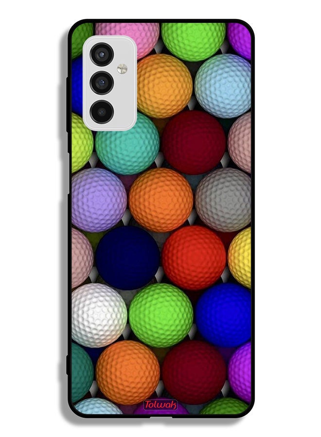 Tolwak Samsung Galaxy M52 5G Protective Case Cover Balls Abstract Art - Image 2