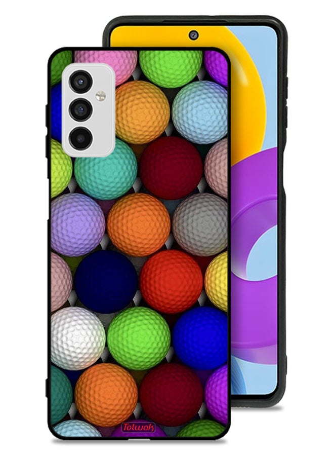 Tolwak Samsung Galaxy M52 5G Protective Case Cover Balls Abstract Art - Image 1