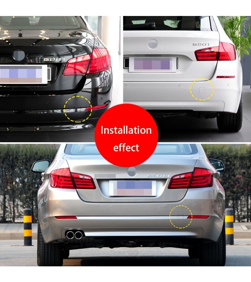 Silvery Tow Eye Hook Cap Cover For BMW 5 Series F10 F18 Rear Bumper 51127240133 - Image 5
