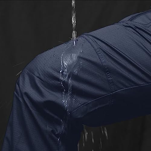 TACVASEN Men's Tactical Pants 9 Pockets Cargo Hiking Pants Lightweight Work Pants for Men Construction Water Resistant Navy 34 - Image 2