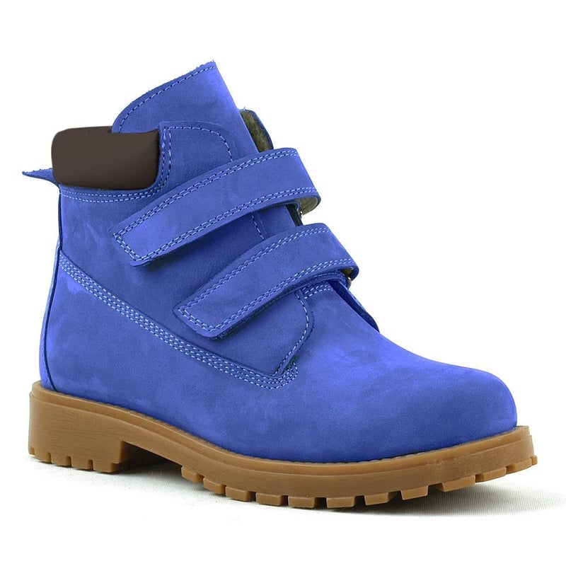 Rakerplus Raker Plus Nison children's genuine leather shoes, dark blue, with Velcro strap - Image 2