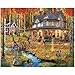 White Mountain 1000 Piece Jigsaw Puzzle Fall House Puzzles with Large Pieces Gift for Adults and Family 24x30 Autumn Leaves - Image 2