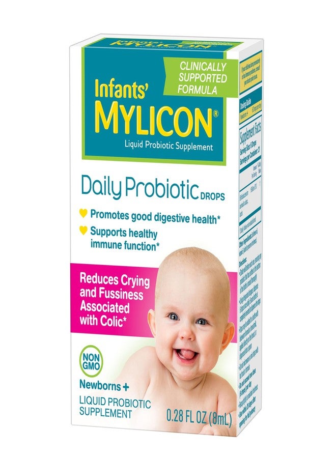 Mylicon Infants' Mylicon Daily Probiotic Drops, for Colic and Fussiness, 8mL, 21 Daily Doses - Image 1