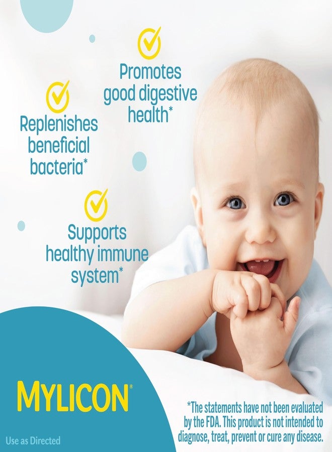 Mylicon Infants' Mylicon Daily Probiotic Drops, for Colic and Fussiness, 8mL, 21 Daily Doses - Image 3
