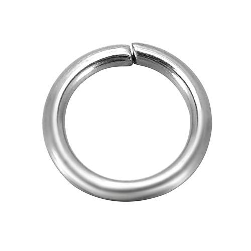 HDSupplies 500 Pieces  304 Stainless Steel Jump Rings  8mm  18 Gauge 1mm Thickness