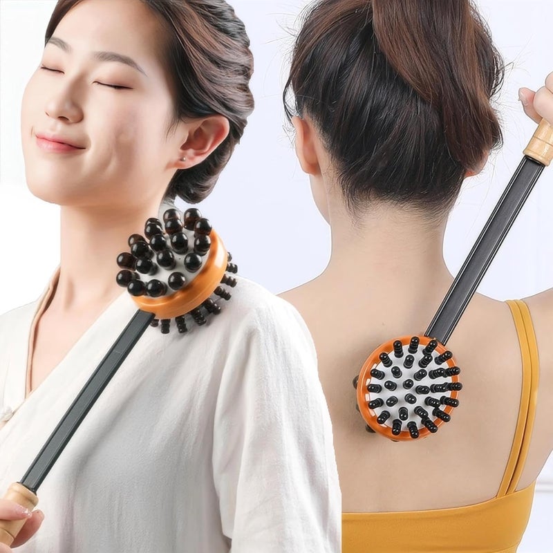KINTEGOOD Massage Hammer Meridians Back Knock Massager Double Head Back Scratcher Percussion Massager Manual Massage Hammer for Neck Leg Waist - Image 3