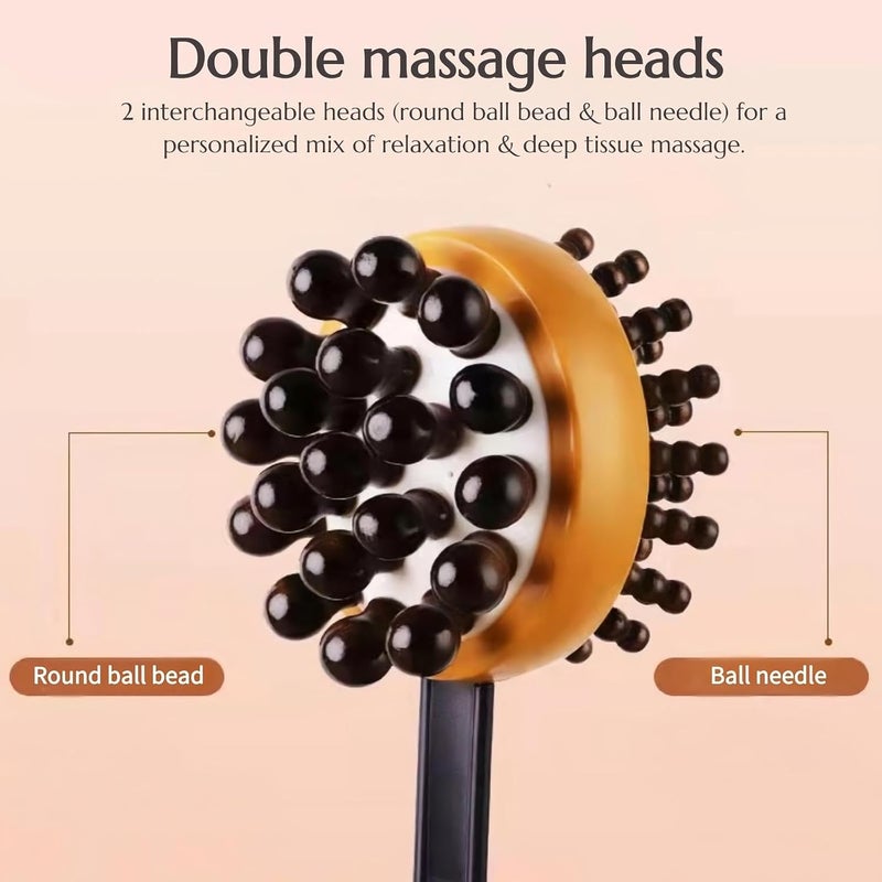 KINTEGOOD Massage Hammer Meridians Back Knock Massager Double Head Back Scratcher Percussion Massager Manual Massage Hammer for Neck Leg Waist - Image 5