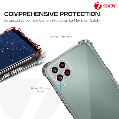 7-Seven 7SEVEN® Back Cover for Samsung Galaxy M53 5G Transparent Mobile Back Case Shock Proof Design Camera Edges Protection Crystal Clear Phone Case Silicon Soft TPU and Flexible Bumper Phone Cover - Image 3