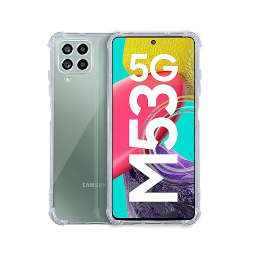 7-Seven 7SEVEN® Back Cover for Samsung Galaxy M53 5G Transparent Mobile Back Case Shock Proof Design Camera Edges Protection Crystal Clear Phone Case Silicon Soft TPU and Flexible Bumper Phone Cover - Image 1