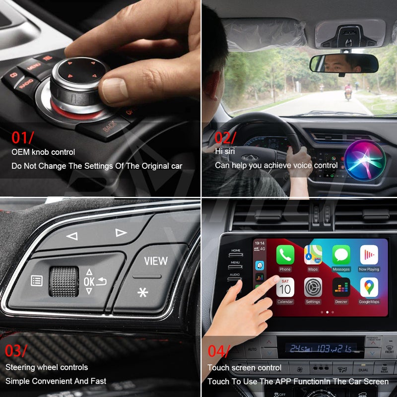 صندوق CarPlay من الأسلكي إلى اللاسلكي / محول Android Auto من الأسلكي إلى اللاسلكي للسيارة / محول CarPlay قابل للتوصيل والتشغيل العام للسيارة / قطعة إكسسوары ترفيهية للسيارة - Image 2