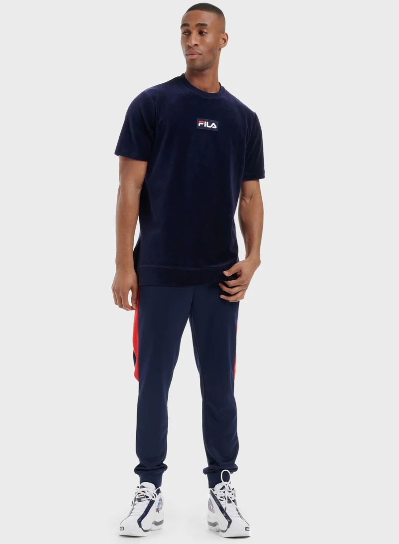 FILA Armstrong Velour Badge T-Shirt