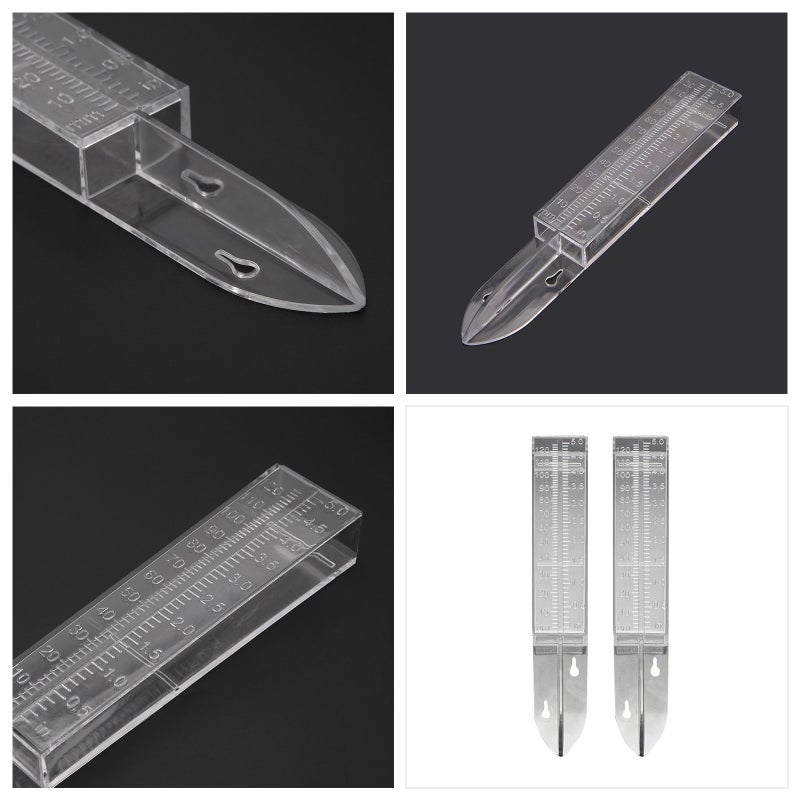 5 Inch Rain Gauge Plastic Clear Rain Water Meter for Lawn Yard Garden Outdoor Home - Image 2