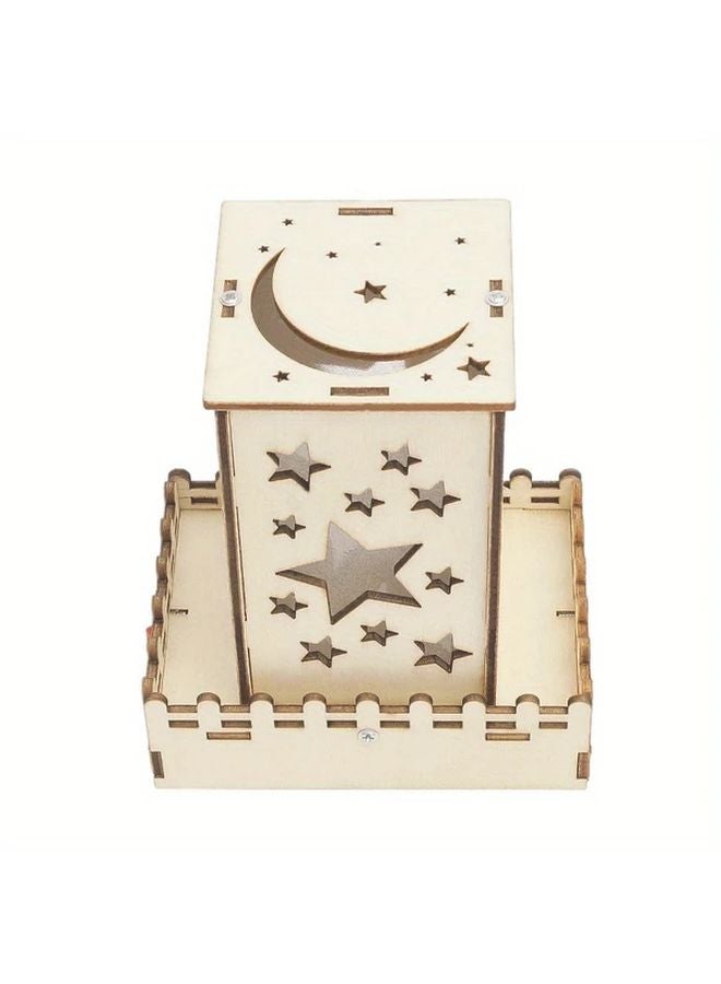 XKD Wooden Puzzle Model DIY Starry Sky Light Educational STEAM Toy Medium Difficulty Hand Eye Training Gift - Image 4