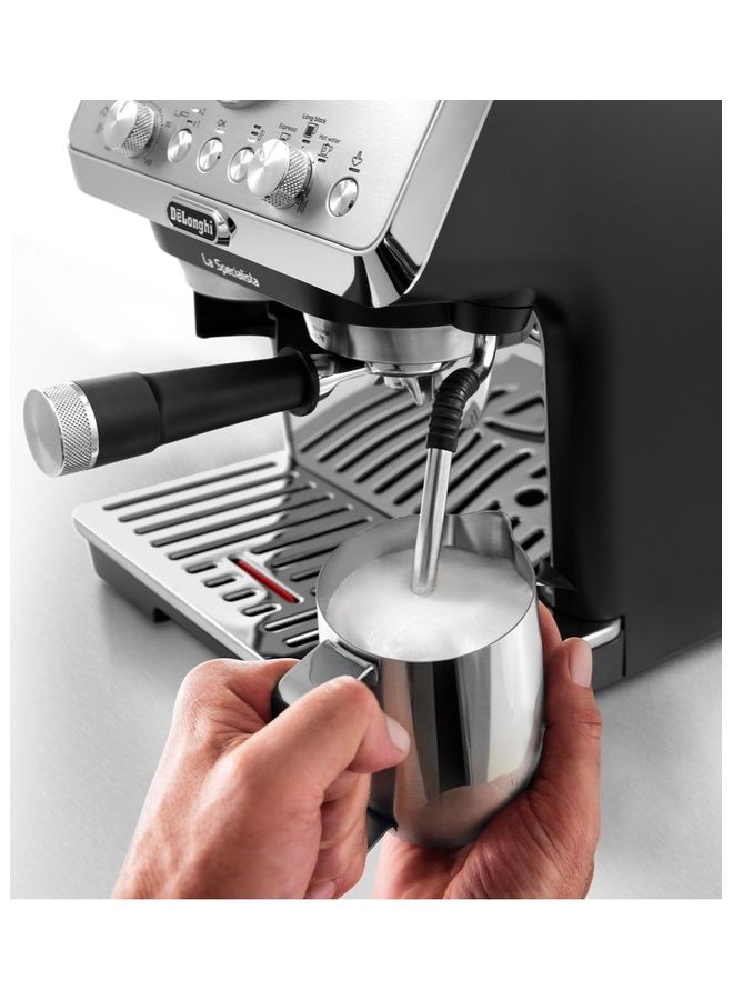 De'Longhi La Specialista Arte Barista Pump Espresso Coffee Machine With Burr Grinder, Temperature Control, Professional Latte Art Wand, Hot Water Spout For Americano And Tea 1.7 L 1600 W EC9155MB Silver/Black - Image 5