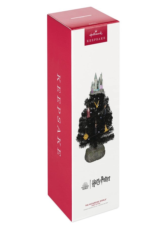Hallmark Keepsake Christmas Ornament 2022, Miniature Harry Potter The Wizarding World Mini Set with Tabletop Tree Set - Image 5
