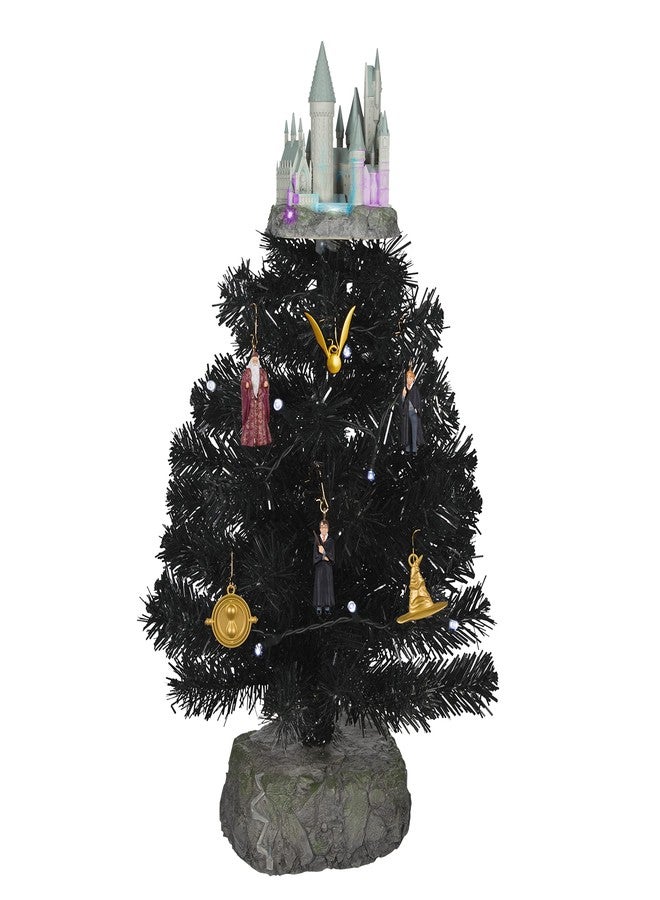 Hallmark Keepsake Christmas Ornament 2022, Miniature Harry Potter The Wizarding World Mini Set with Tabletop Tree Set - Image 1