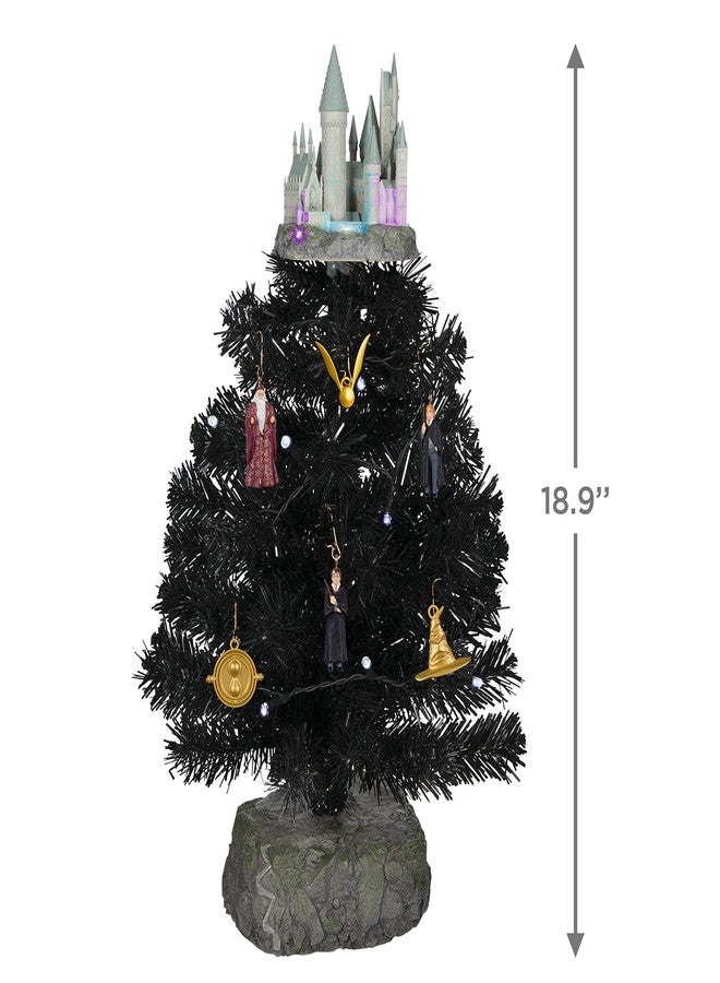 Hallmark Keepsake Christmas Ornament 2022, Miniature Harry Potter The Wizarding World Mini Set with Tabletop Tree Set - Image 3