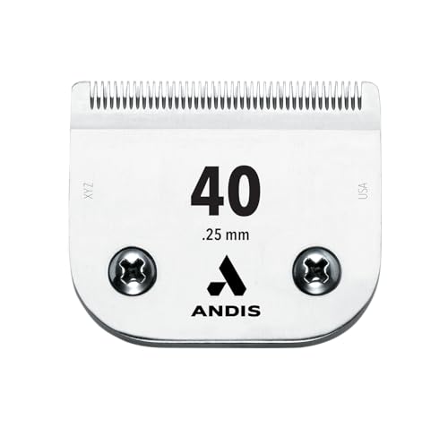 Andis 64076 UltraEdge Detachable Blade Size 40  Carbon Steel Dog Clipper Blade 1100 Cut Length Ultra Close Precision Grooming - Image 1