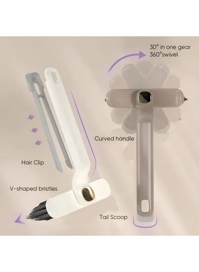360 Degree Rotating Crevice Brush 3pcs Hard Bristle Scrubber For Tile Grout Dishes And Narrow Spaces - Image 4