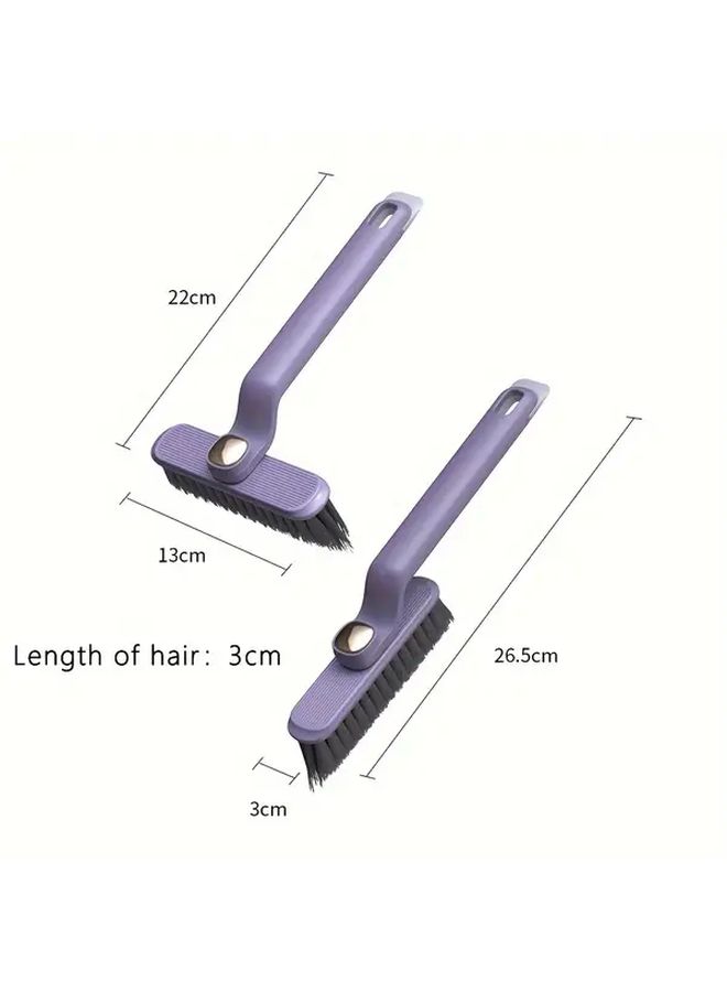 360 Degree Rotating Crevice Brush 3pcs Hard Bristle Scrubber For Tile Grout Dishes And Narrow Spaces - Image 3
