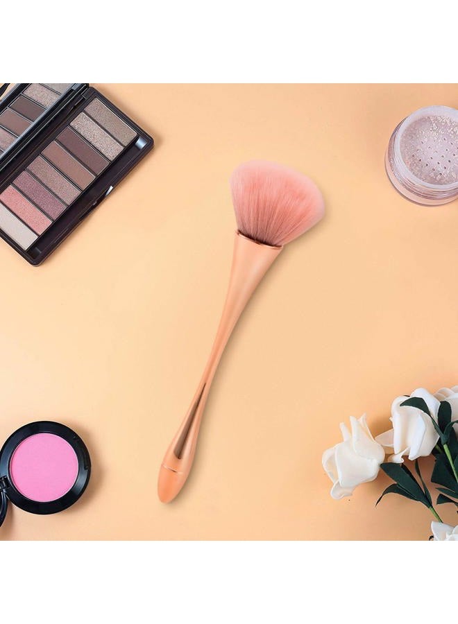 Jutoe Super Large Mineral Powder Brush, Bronzer Kabuki Makeup Brush, Soft Fluffy Foundation Brush, Professional Powder Brush and Blush Brush for Daily Makeup (Grade colour) - Image 4