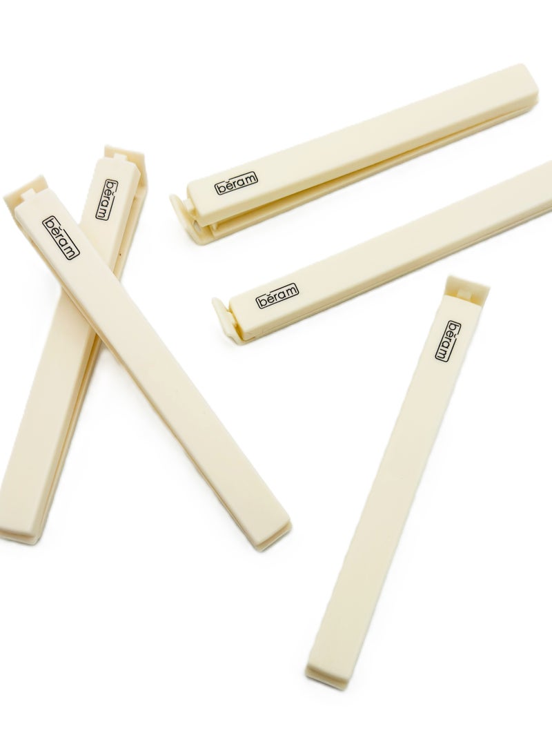 Beram Sealing Clips for Snack Bags, Vacuum Sealers for Packages, Storage for Home and Kitchen, Air Tight Sealing Chip Clips, Aesthetic Kitchen Accessory, Pack of 4, 5 and 10 - Image 1