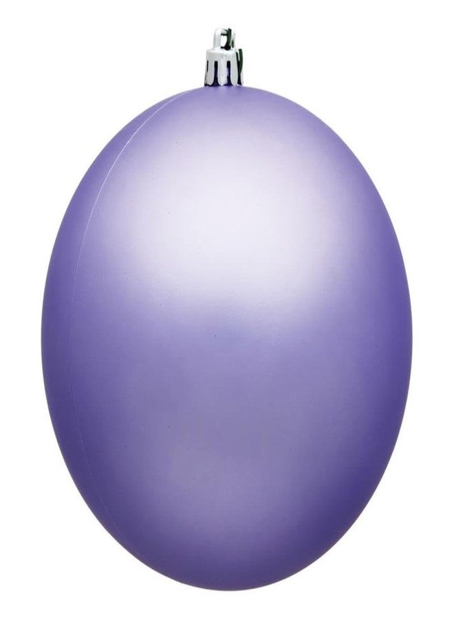 زينة كرات بلاستيكية من فيكرمان مقاس 6 بوصات باللون الأرجواني الخزامي غير اللامع (مجموعة من 4 قطع)