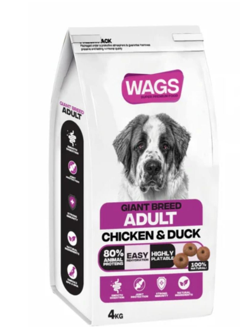 واجز دراي فوود للكلاب البالغة ضخمة الحجم 4 كجم