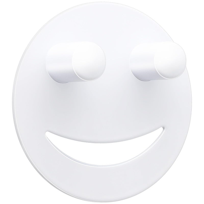 Yoshiky Stainless Steel Smiley Face Sponge Holder, Silver Sink Caddy Organizer Storage with Suction Cup for Kitchen, Kitchen Accessories Decor Scrubber-White - Image 1