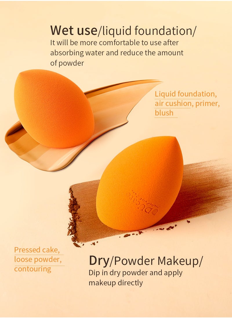 DUcare Beauty Blender, Makeup Blending Sponge with Angled & Rounded Sides For Concealer Or Foundation, Vegan & Cruelty-Free, 1 Piece  - Image 4