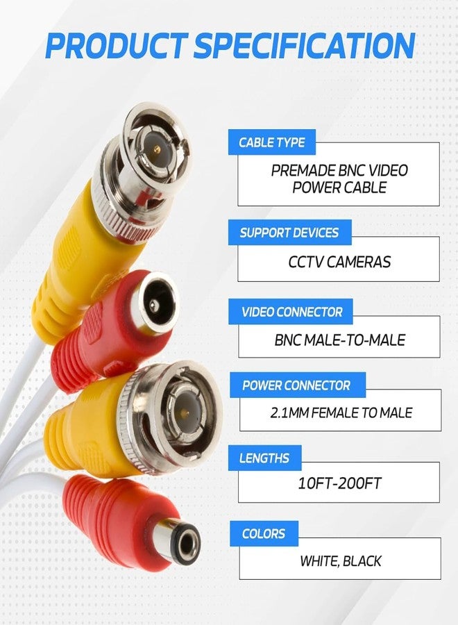 FebSmart Tubros Star 3+1 CCTV Cable 90m (100 Yards), Copper & Braided Alloy Wire, Power + Video + Mic Wire Combo for Surveillance Cameras, DVR, Outdoor & Indoor Use - Image 4