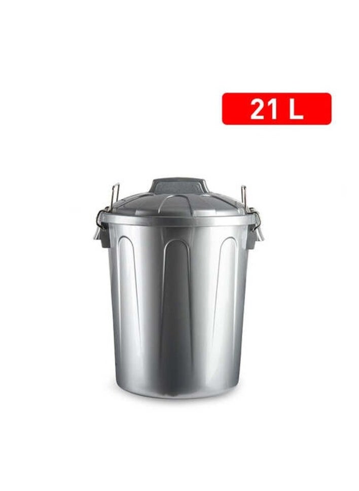 Plastic Forte Drum Dustbin, 21L, Silver - pzsku/ZDABB397503B849D36B29Z/45/_/1707233619/959fe12a-bef5-457d-874e-56b002ddee52