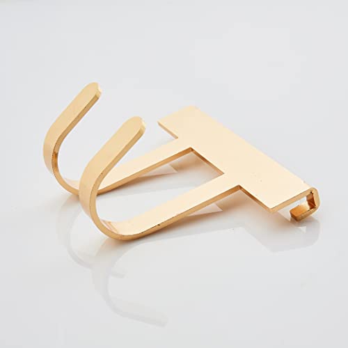 Dasher Products Gold Double Wall Hook for Acrylic Clear Calendar, Modern Gold-Toned Metal Hanger for Hanging Keys, Jewelry, Office Supplies, Kitchen Accessories and More. Perfect for Home, Office, Kitchen (Wall Hook) - Image 5