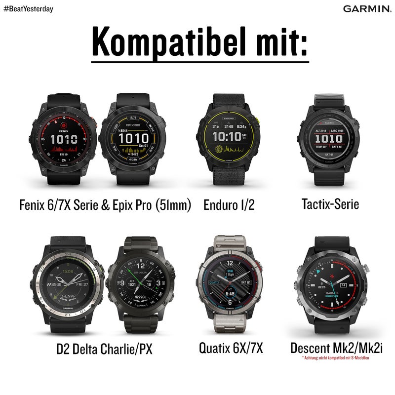 Garmin UltraFit Nylon Strap (26 mm) - Black - Image 4