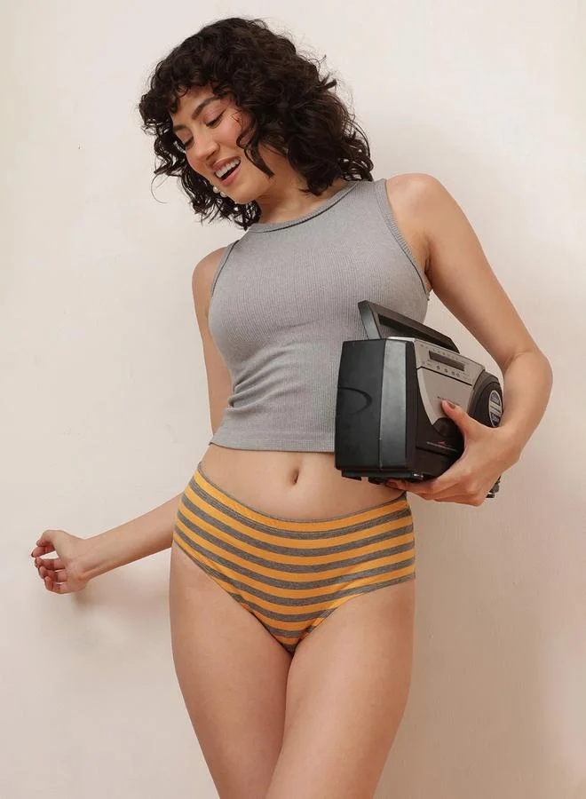 Clovia Striped Hipster Panty