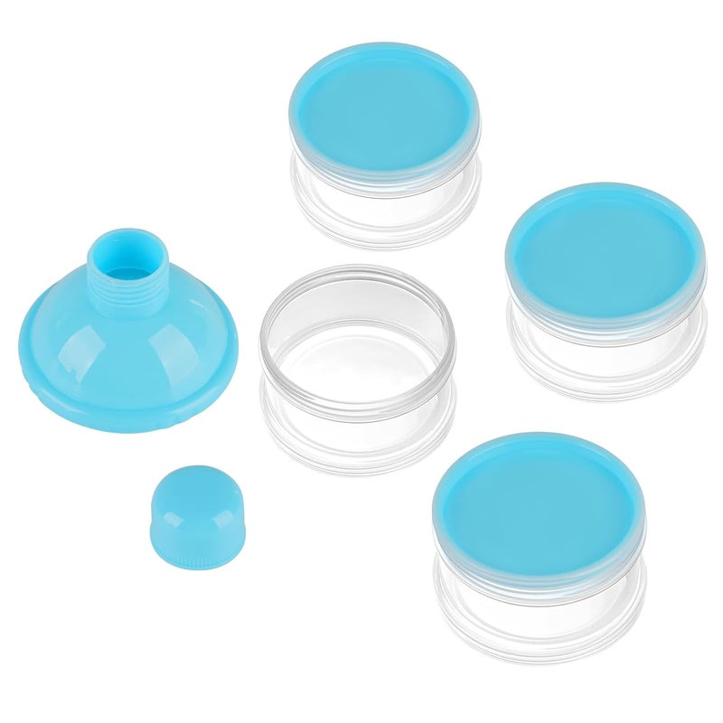 accmor Formula Dispenser On The Go, 4 Compartments Stackable Formula Container for Travel, Baby Milk Powder Kids Snack Container, BPA Free ﻿ - Image 2